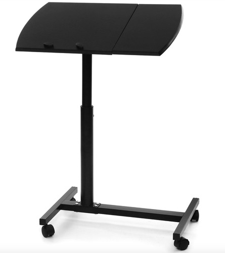 Mesa Graduable Multifuncional Metal Con Llantas Laptop Cama