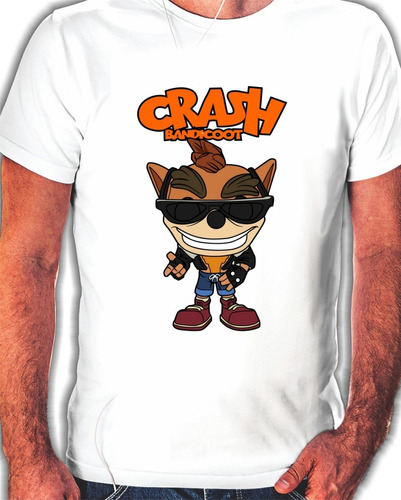 Remera Sublimadas De Hombres Estampadas Crash Bandicoot 7612