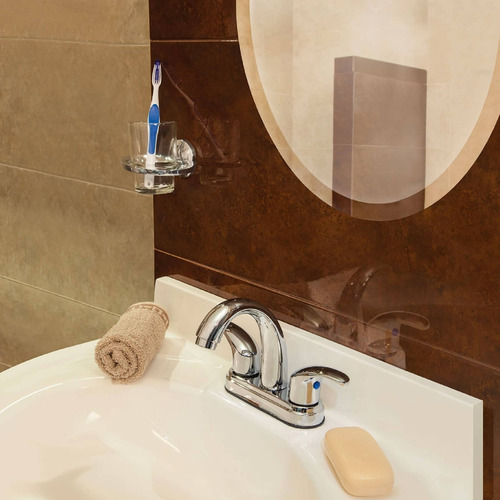 Mezcl. Lavabo. Manerales Palanca. Cuello Alto. Acero Inox.aq