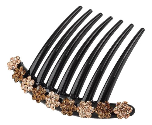 4 Paquete De 4-6 Peines Para El Pelo Con Diamantes 4 Piezas