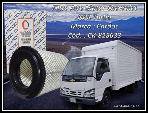 Filtro Aire Motor Chevrolet Npr Turbo Marca : Cardoc 