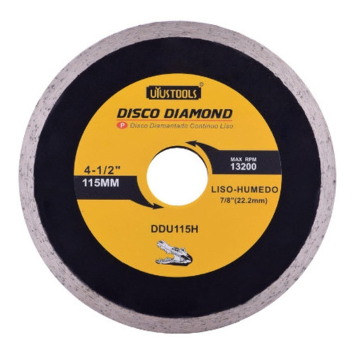 Disco Diamantado Continuo 115 Mm Corte Húmedo Uyustools