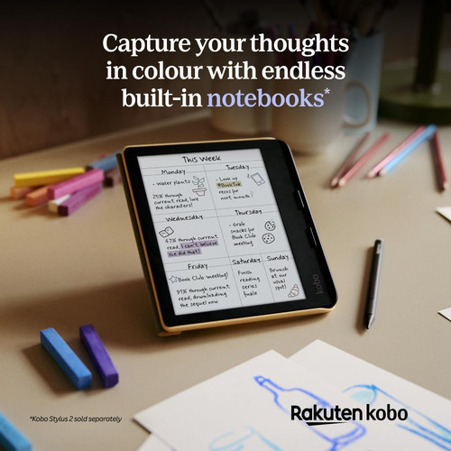 Ereader Kobo Libra Colour De 7 Pulgadas, Blanco, Antideslumb
