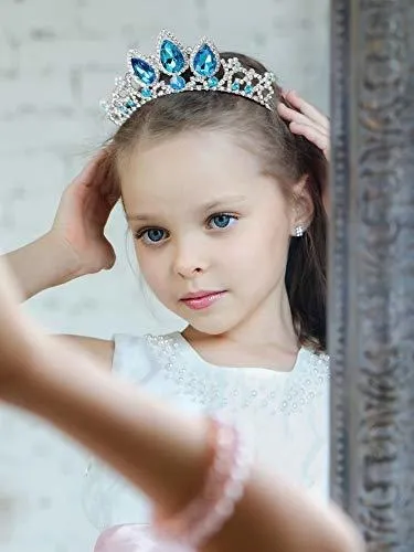 Sweetv Frozen Elsa Tiara Para Cumpleaños Y Disfraz De Niña Sweetv Frozen Elsa Tiara Para Cumpleaños Y Disfraz De Niña