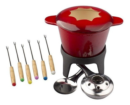 Set Fondue Hierro Fundido Lugano Vlc
