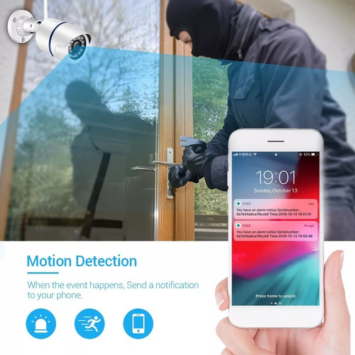 Videovigilancia Wifi Impermeable De 5 Mp Onvif 2.0 Xmeye