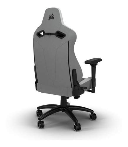 Imagen 2 de 6 de Silla Gamer Corsair Tc200 Tela Gris / Blanco Cf-9010048-ww