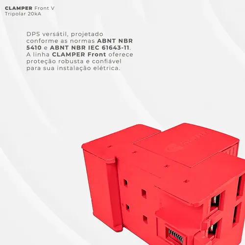 Dps Clamper Front V Tripolar 275v 20ka 3+0 Classe Ii 027097