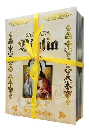 Sagrada Biblia Católica Familiar + Caja Altar Luminosa !