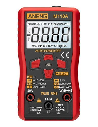 Tester Multimetro Aneng M118a Rango Automatico 