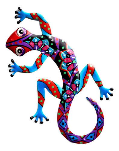 Gecko Arte De La Pared Decoración Estatuilla De Gecko Rojo