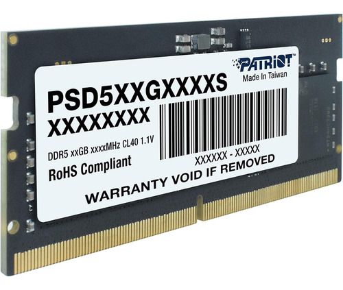 Memoria Ram Portatil Ddr5 32 Gb Patriot Signature A 5600 Mhz