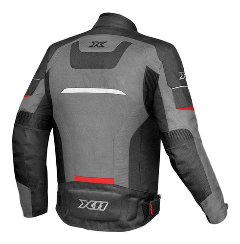 Imagem 2 de 5 de Jaqueta X11 One2 Masculina Impermeável Cinza Preto Vermelho