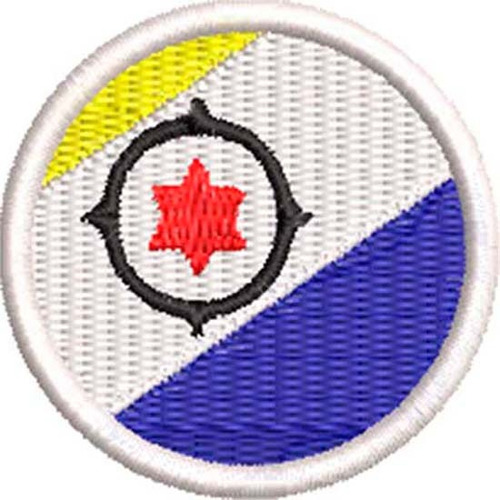 Patch Bordado Bandeira Bonaire 4x4 Cód.bdr84