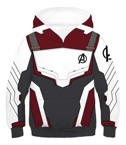 Niños Avengers 4: Endgame Quantum Capucha Jersey Cosplay Tr