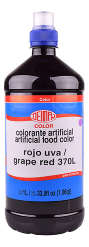 Colorante Líquido Rojo Uva Deiman L-370 1l