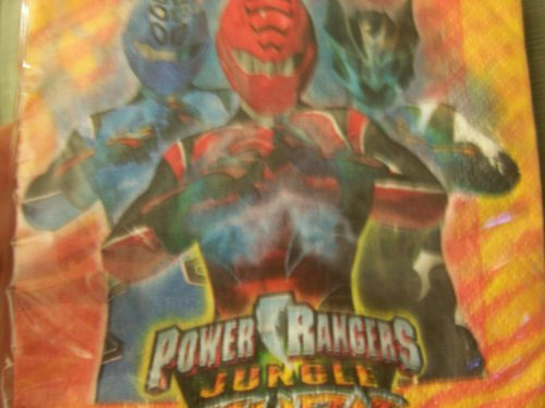 Servilletas Power Ranger Jungle Fury Para Bebidas