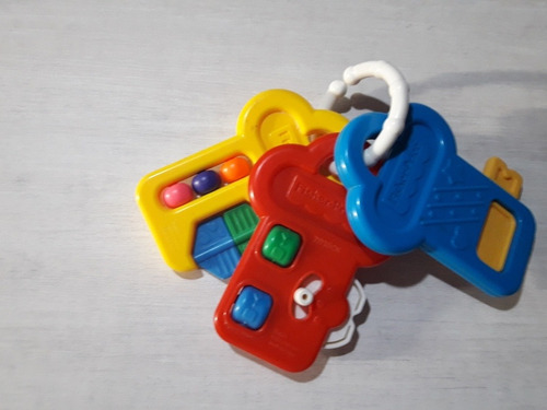 Imagen 5 de 5 de Lote Sonajero De Mesa, Juego Apilable Y Llaves Fisher Price