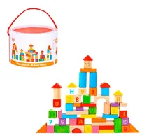 Comprar Balde De Bloques Tooky Toy Construcción 70 Piezas