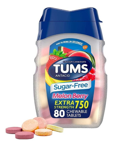 Tums Antiacido Sugar Free 750mg