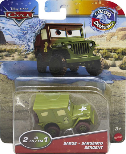 Disney Y Pixar Cars Color Changers Sarge Camión De Juguete E