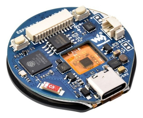 Kit Esp32-s3 Pantalla Táctil Lcd Redonda 240x240 Qmi8658 Imu