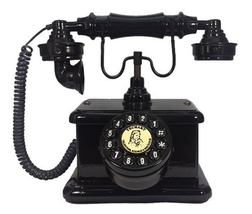 Telefone Antigo Vintage Retro Nelphone Lord Preto