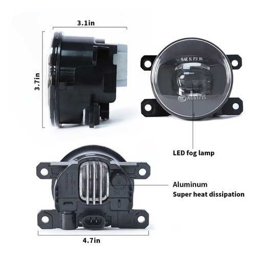 Faros Niebla Con Lupa Cree Para Accord Coupe 2013 Al 2015