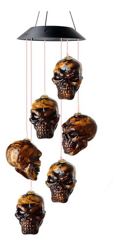 Campanillas De Viento Led Con Forma De Calavera L, Con Forma