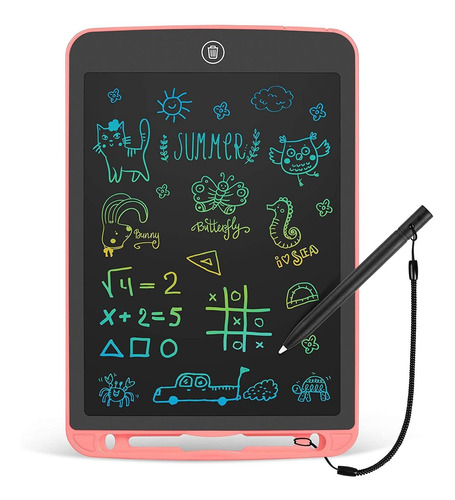 Tableta Lcd Para Escritura Dibujo Ideal Niños 10 PuLG Rosa