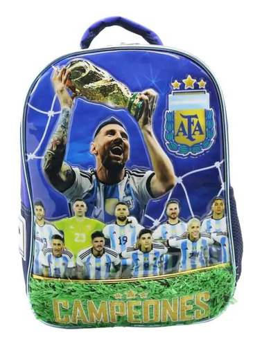 Mochila Jardín Escolar Afa Selección Argentina Messi Copa