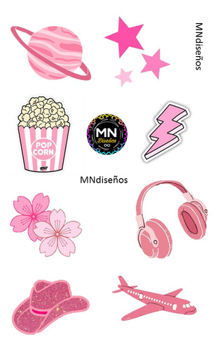 Stickers Pink, Pdf, Para Descargar E Imprimir