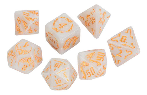 4 Juego De Dados Poliédricos De 7 Piezas, Juego De Dados