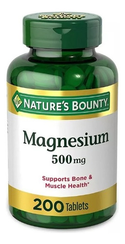 Nature's Bounty Magnesio 500mg - Unidad a $494