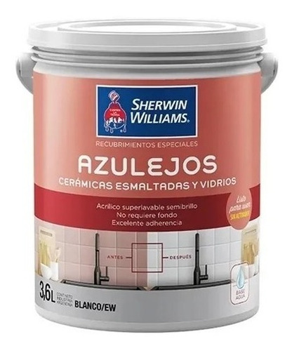 Pintura Azulejos Novacor 4lts Sherwin Williams Verrina