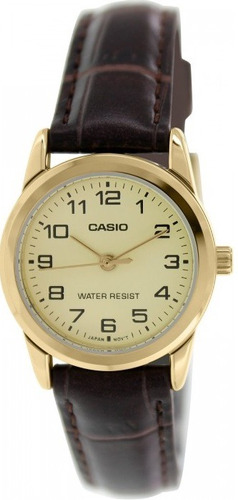 Reloj Casio Para Hombre Ltp-v001gl-9b Correa De Cuero 