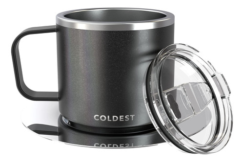 Coldest Taza De Cafe Espresso Apilable Aislada Con Platillo 