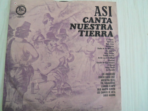 Vinilo Discos Así Canta Nuestra Tierra, Microfón Argentina 