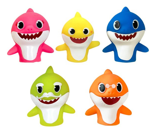 Juguete De Baño Titere Dedo Baby Shark Tiburon Bebe