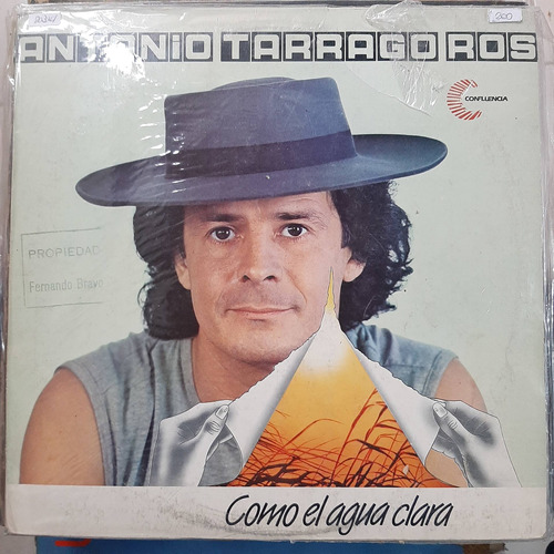 Vinilo Antonio Tarrago Ros Como El Agua Clara F4