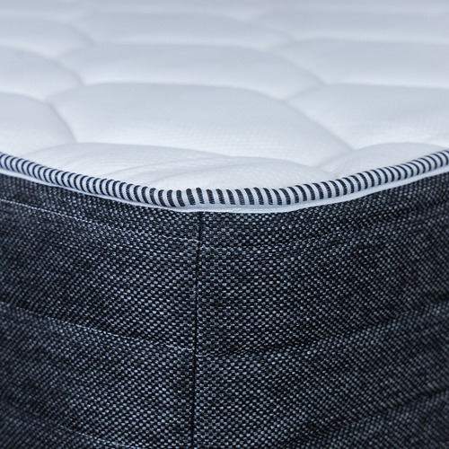 Colchón Individual Hybrid Memory Foam Resortes Bio Mattress Color Blanco