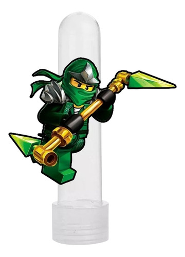 Tubete Personalizado Ninjago 10 Unid. Mod. Vdzzaz