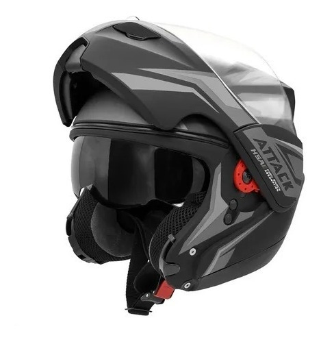 Capacete Robocop Escamoteável Pro Tork Attack Hsa + Brinde