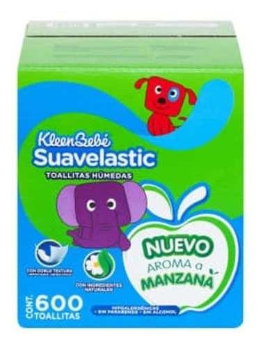 Toallitas Húmedas Kleenbebé Suavelastic Max 600 Pzas