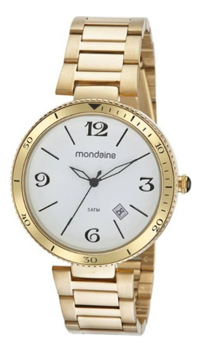 Relógio Mondaine Feminino 32449lpmvde1 Dourado F Branco