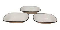 Comprar Bandejas Enlozadas Rectangulares Set X 3