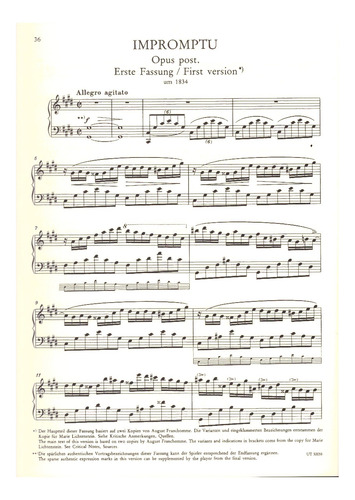 Frédéric Chopin: Impromptus For Piano.
