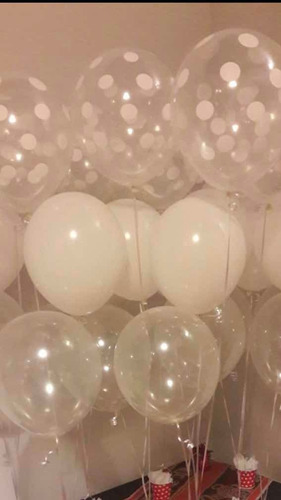 Imagen 6 de 7 de Globos Con Helio !! Trasparentes Y Con Diseños 12 Pulgadas!!