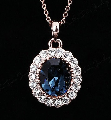 Collar Con Swarovski Crystals Modelos Variados Estuche Stock