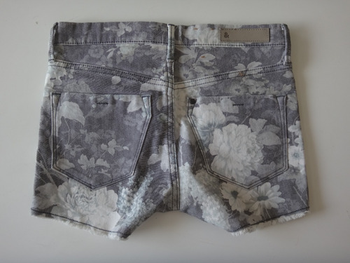 Short Dama De H&m Floreado Tipo Jeans Talle Us 2